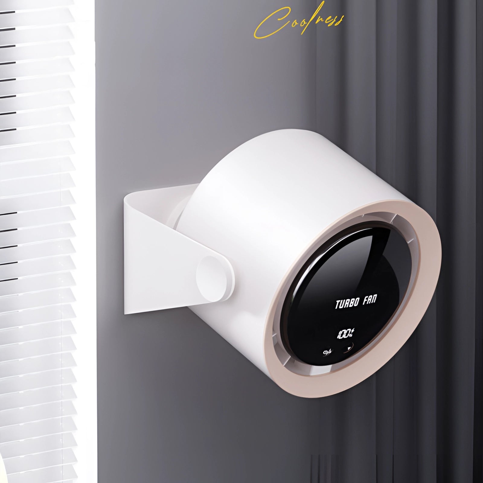 Auralis | Bladeless Turbo Fan – Compact Quiet Cooling with LED Display
