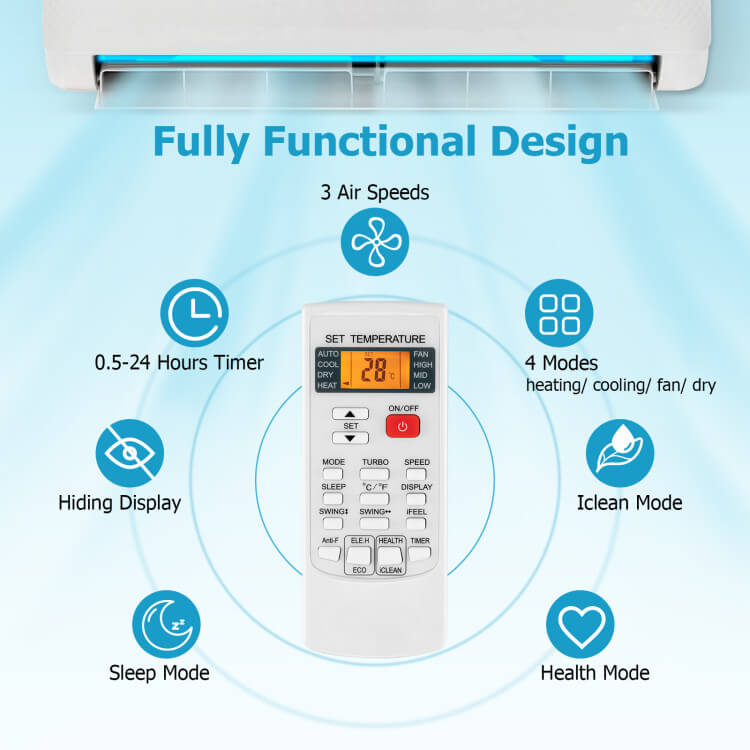 Clima | Universal AC Remote – Multi-Brand Air Conditioner Controller with Timer & Modes