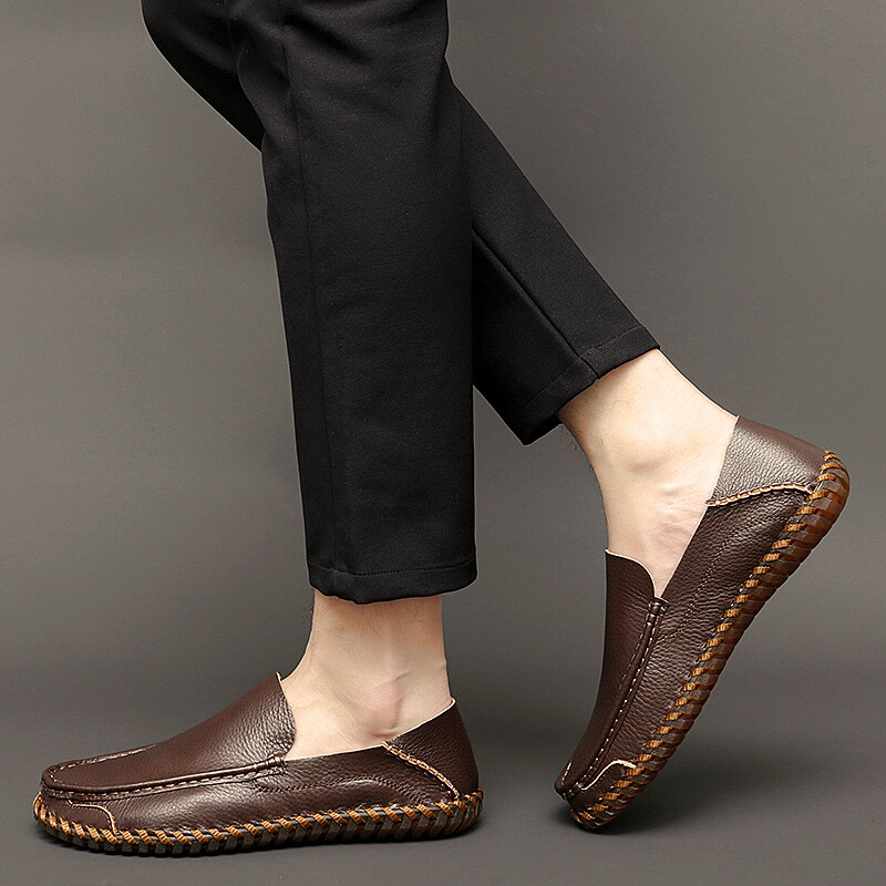 Bennett | Leather Loafers – Handmade Slip-On Shoes with Cushioned Comfort TARHUS Mens shoes