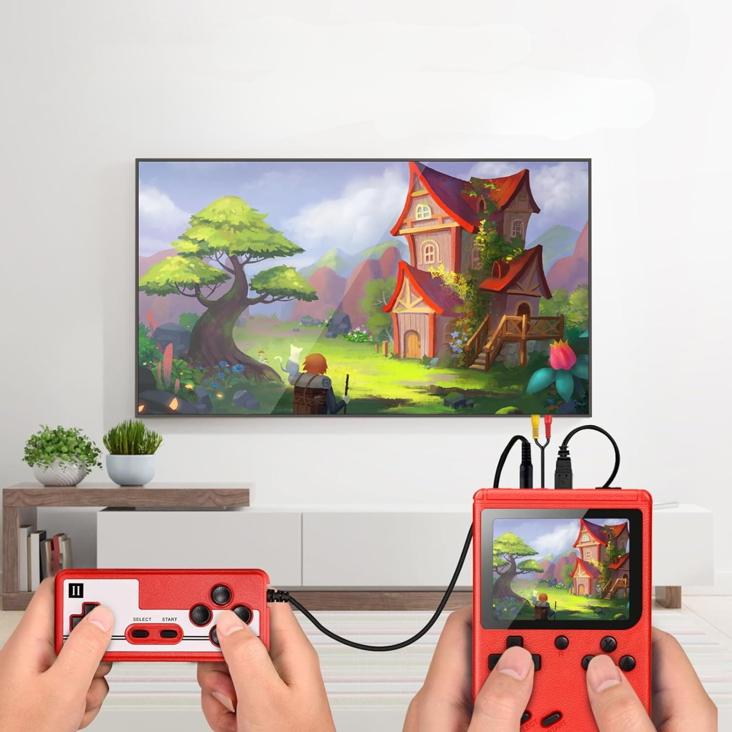 Retro Handheld Game Console – Portable Gaming Device with 400+ Classic Games | Rechargeable & Travel-Friendly - TARHUS