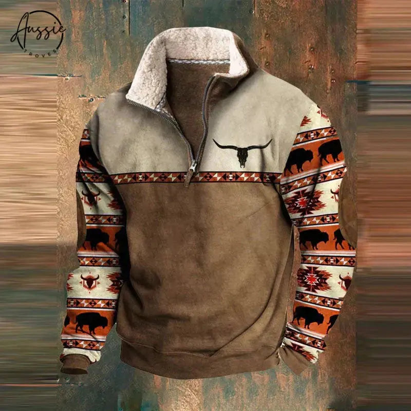 Daniel | Men’s Zip-Up Pullover - TARHUS