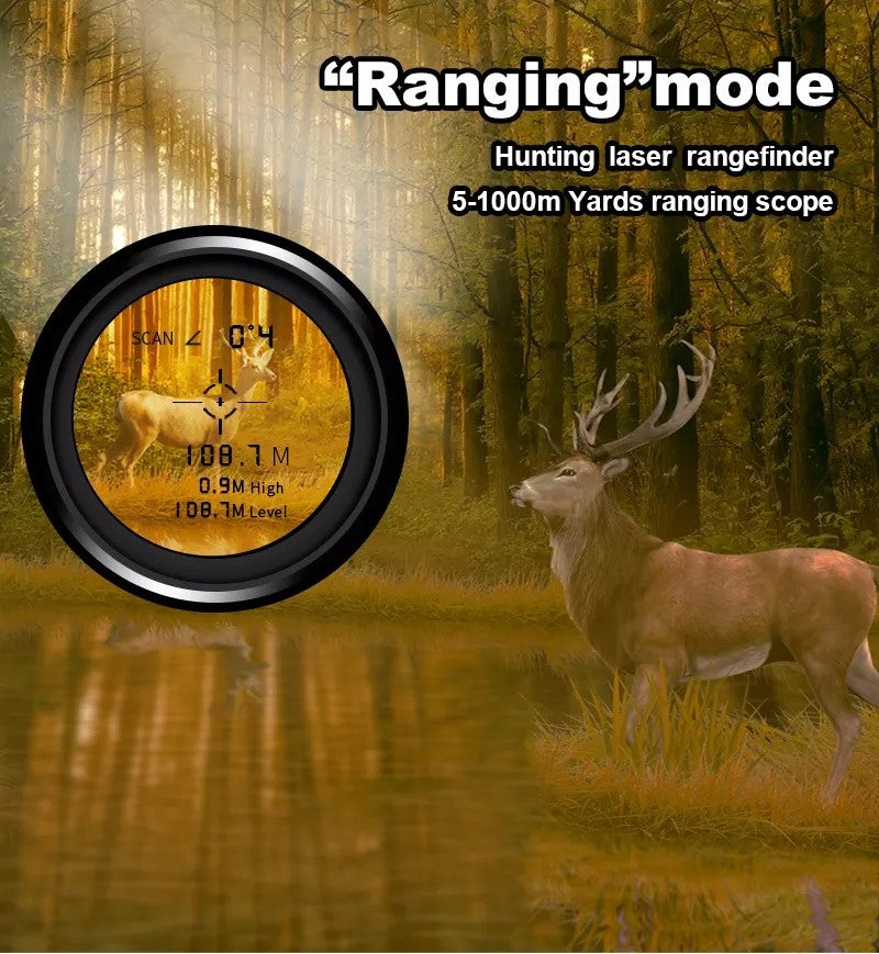 300m Laser Range Finder – High-Precision Hunting Rangefinder for Archery, Shooting & Outdoor Sports - TARHUS