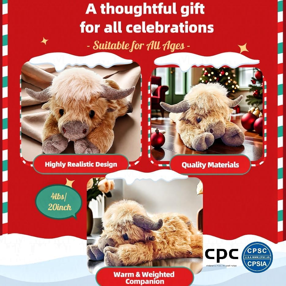 Highland Cow Plush TARHUS