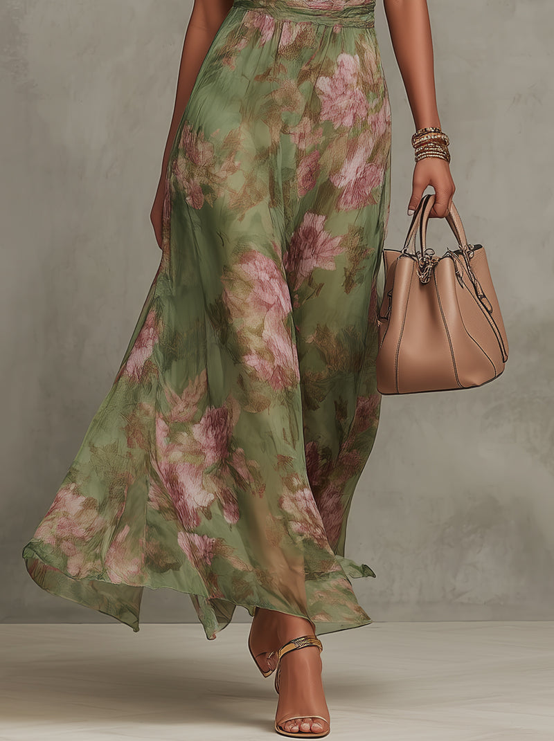 Sophie | Elegant Floral Summer Dress TARHUS Floral Dresses