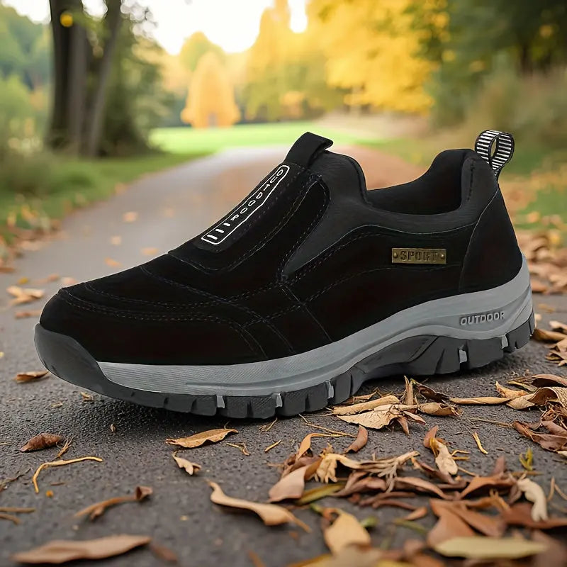 Men’s Slip-On Hiking Shoes – Lightweight Outdoor Walking Shoes with Cushioned Sole - TARHUS