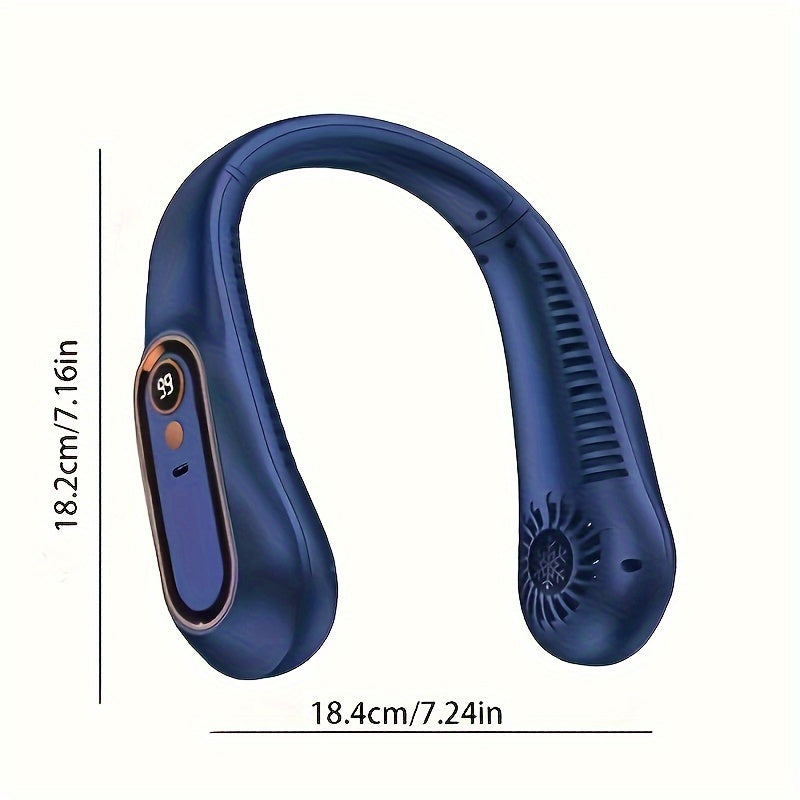 Portable USB Neck Fan – Super Ice Cooling, Adjustable Personal Fan for Summer TARHUS Electronics & Gadgets