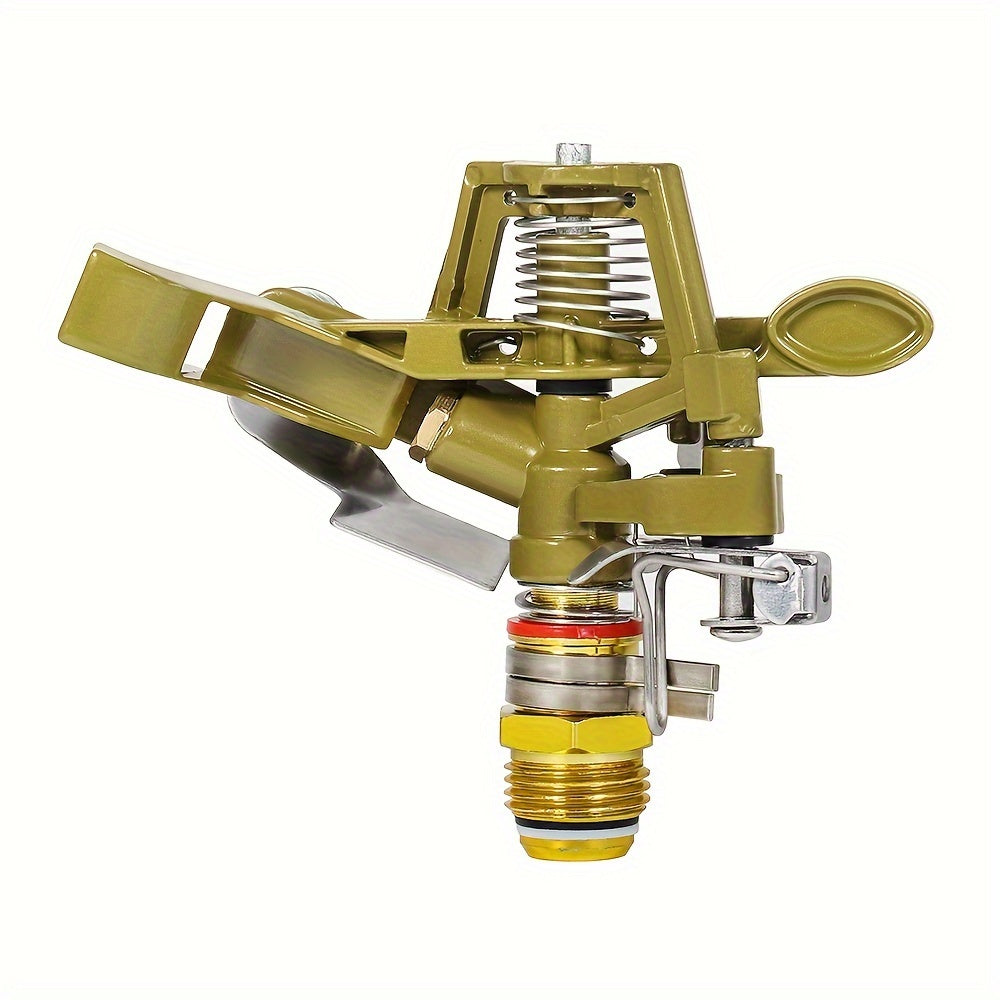 360° Rotating Zinc Alloy Lawn Sprinkler Head with Adjustable Arm & Spray Nozzle - Durable Garden Irrigation Tool for Even Water Distribution, Yard & Field Coverage, Sprinklers for Lawn TARHUS