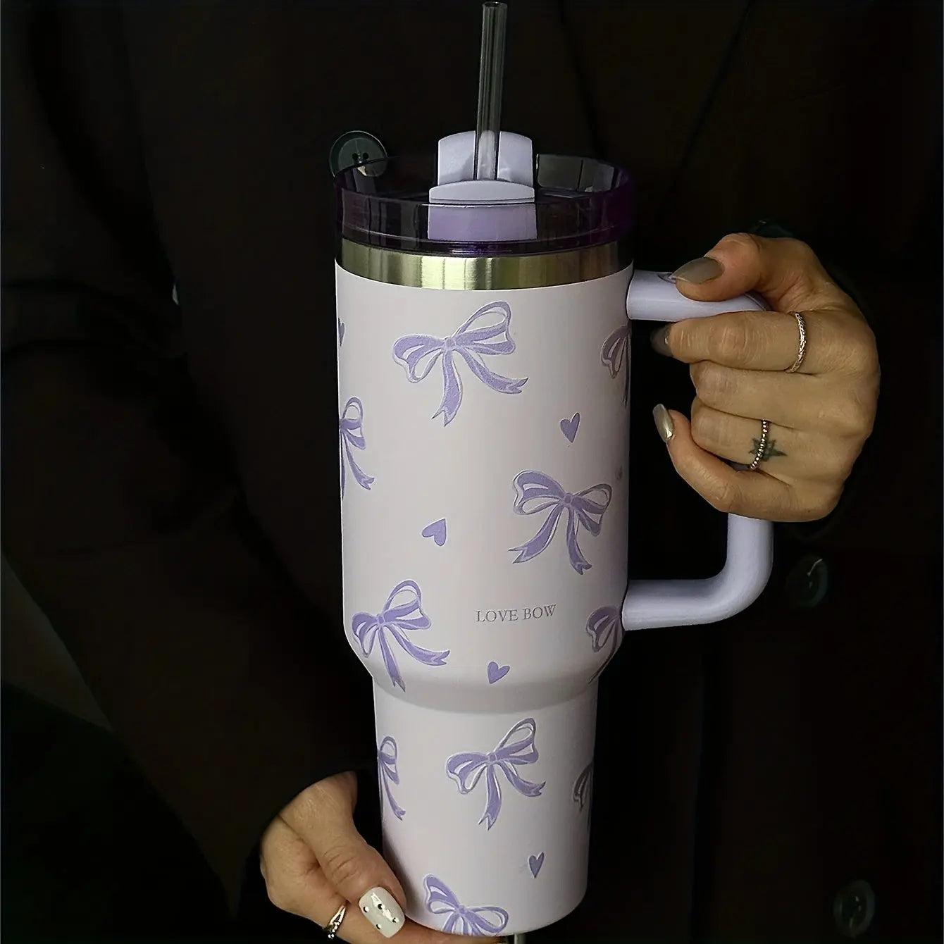 Stainless Steel Insulated Travel Mug with Handle (Stanley) - TARHUS