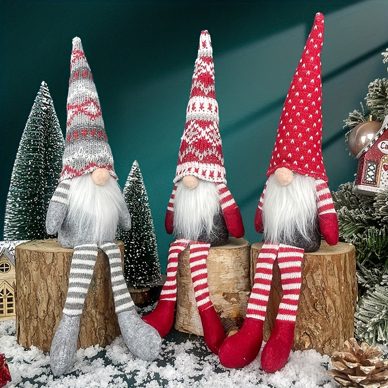 Festive Christmas Gnome Decoration – Whimsical Holiday Dwarfs for Cozy Winter Charm TARHUS Christmas