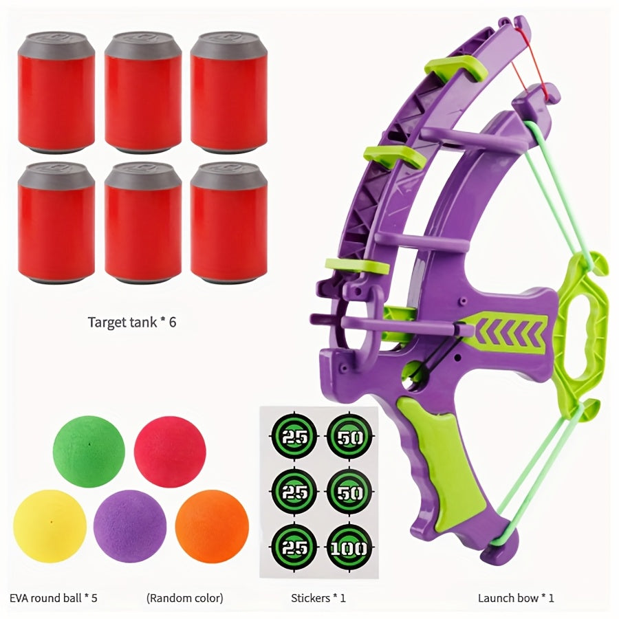 Colorful Ball Bow & Arrow Toy – Safe Indoor & Outdoor Shooting Game Set for Kids TARHUS