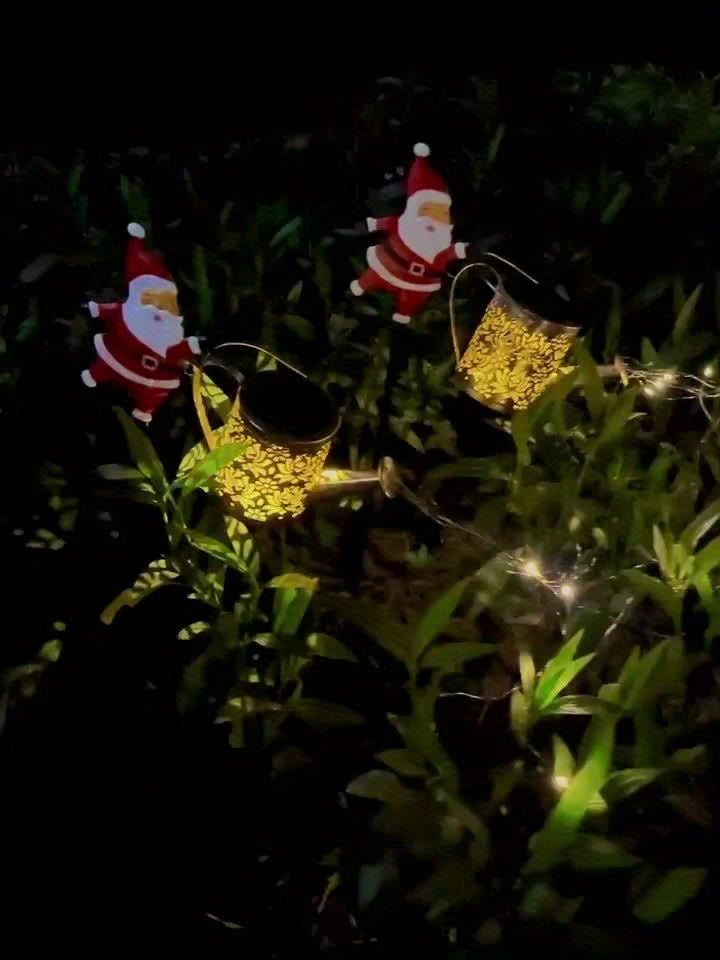Solar-Powered Watering Can Light – Festive Outdoor LED Décor | GlowSanta TARHUS