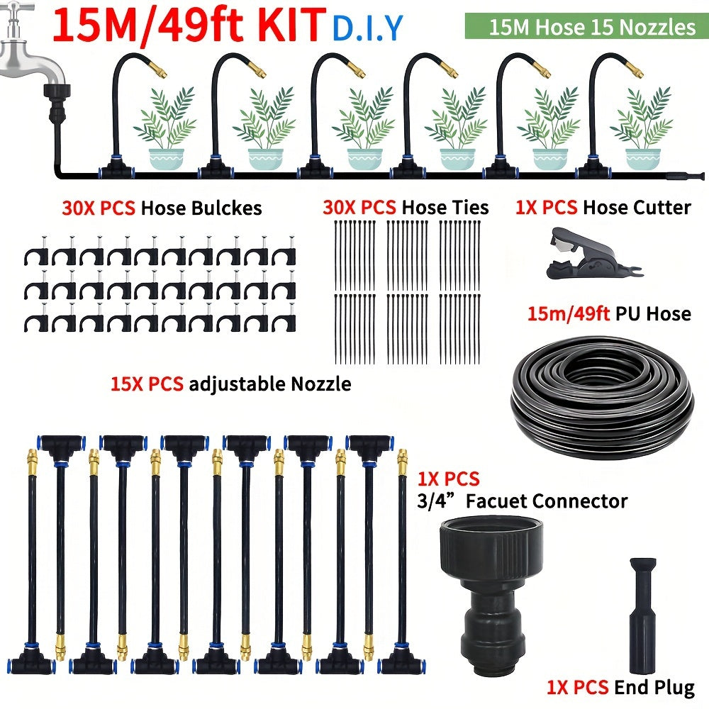 MistFlow | DIY Greenhouse Watering & Patio Misting System – No Electricity TARHUS