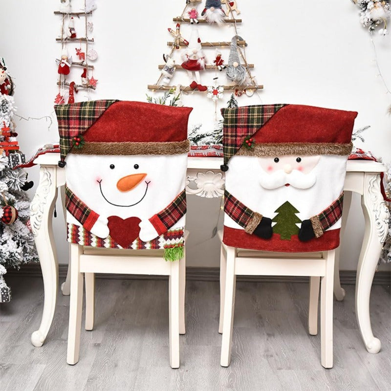 CheerCover | Christmas Chair Covers – Santa, Snowman & Reindeer TARHUS