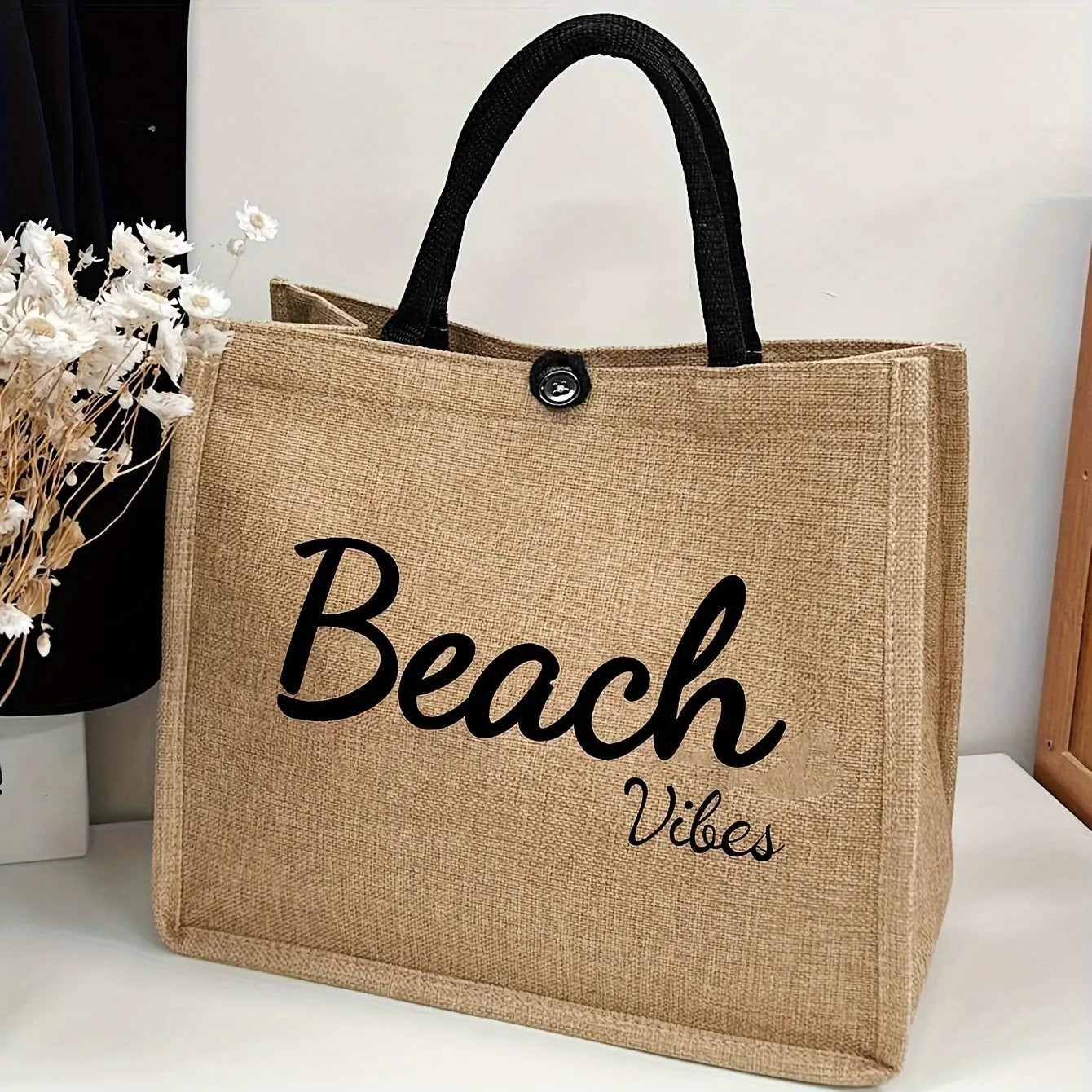 Serena | Large Letter Print Beach Tote – Lightweight Casual Shoulder Bag TARHUS Beach Beg