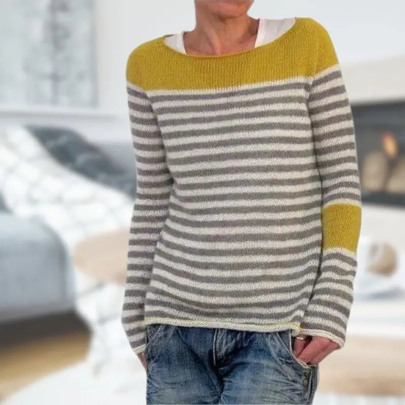 Aurora - Knitted Sweater with Round Neck - nubuso