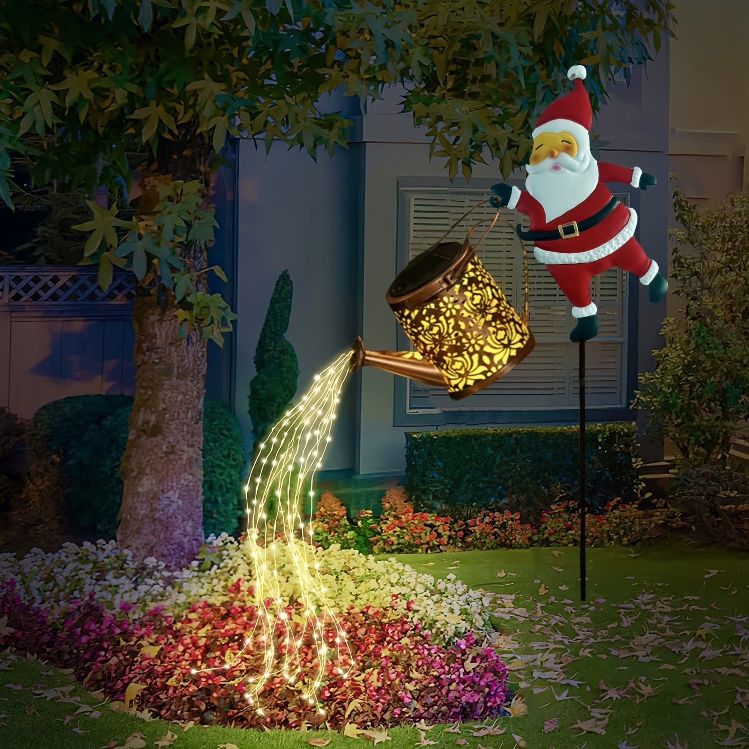 Solar-Powered Watering Can Light – Festive Outdoor LED Décor | GlowSanta TARHUS Christmas