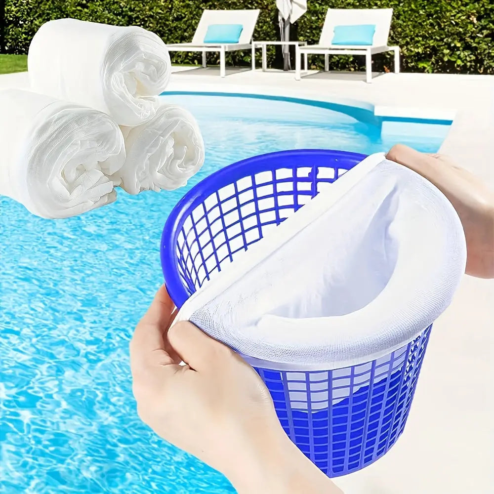 20PCS Pool Filter Bags | Fine Mesh Skimmer & Vacuum Liners for Cleaner Water TARHUS Beach