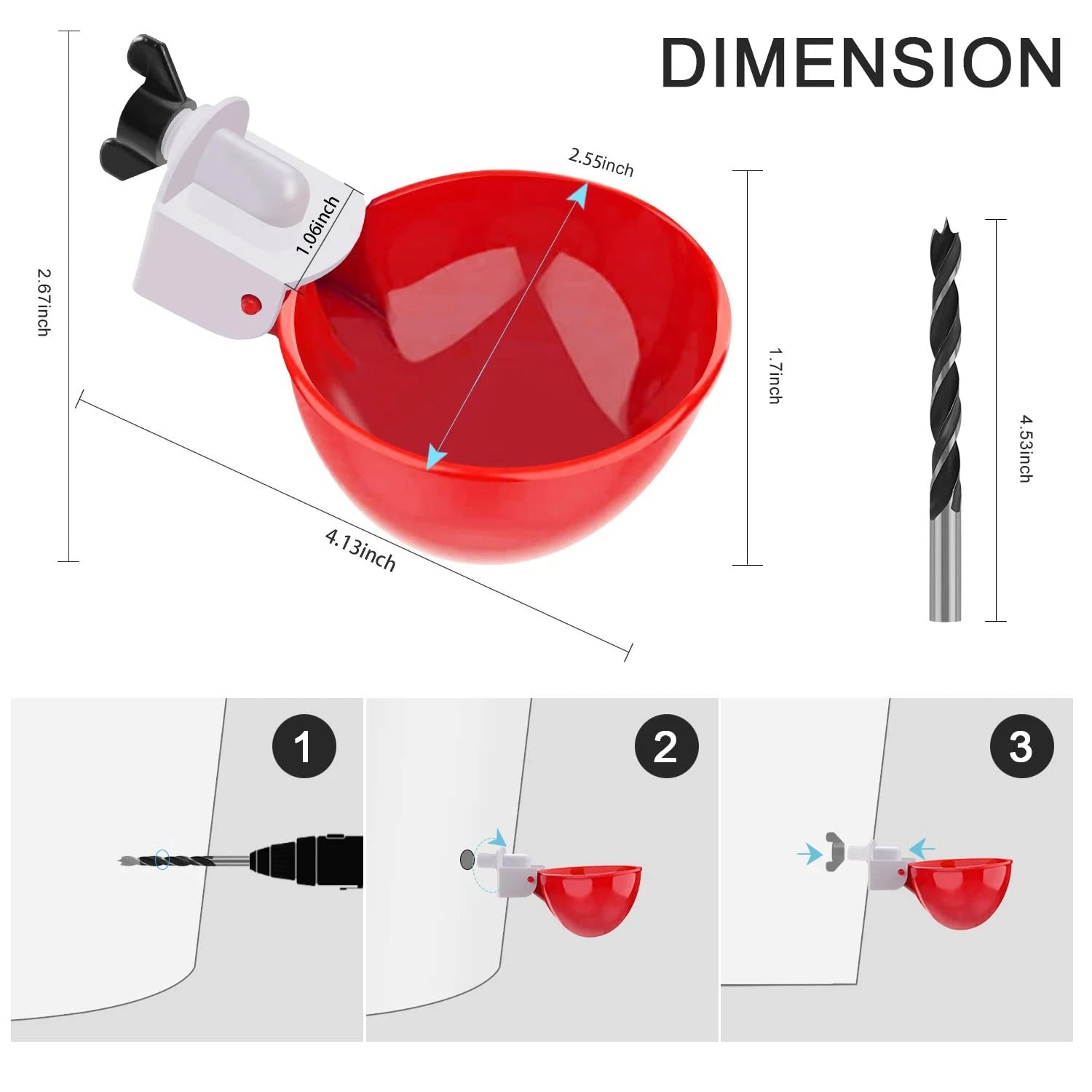 10 Pcs Chicken Waterer Nipples – Automatic Poultry Drinker Nozzles for Hens, Ducks & Quail, Leak-Proof Design - TARHUS