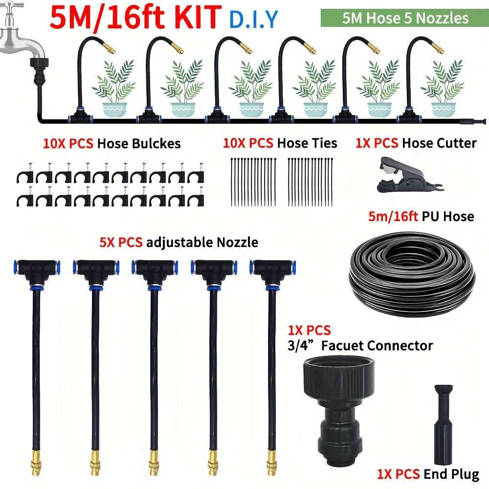 MistFlow | DIY Greenhouse Watering & Patio Misting System – No Electricity TARHUS