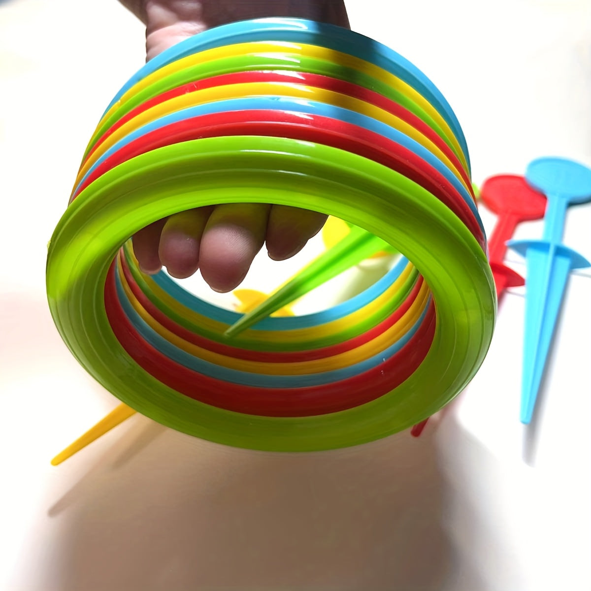 12PCS Ring Toss Game Set – Classic Outdoor Lawn & Beach Game for Kids and Adults TARHUS