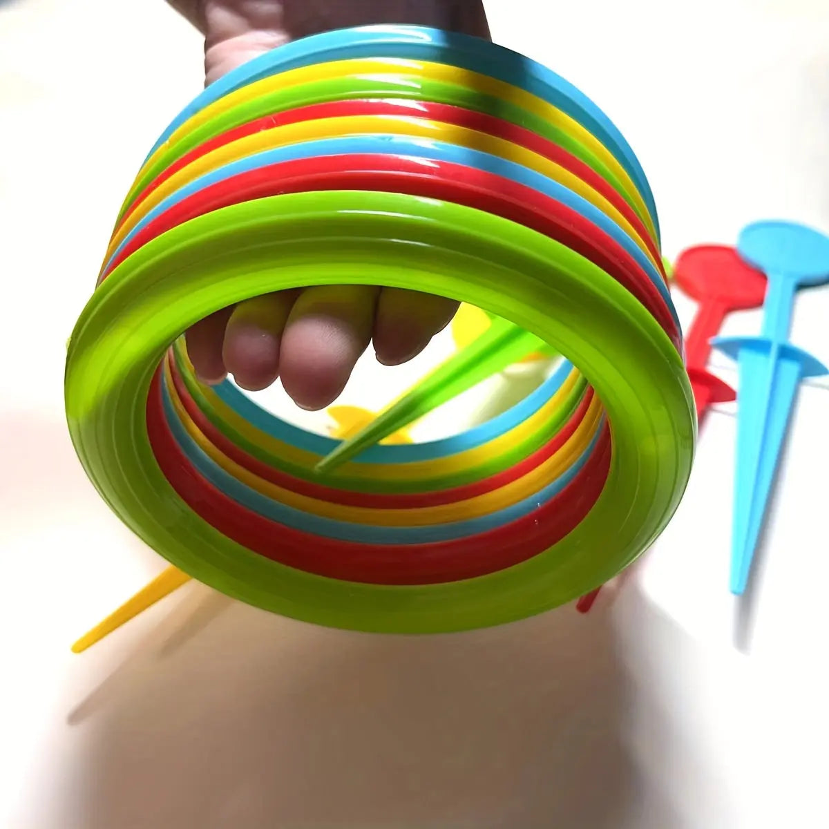 12PCS Ring Toss Game Set | Fun Outdoor Lawn Game for Kids & Adults TARHUS Toys