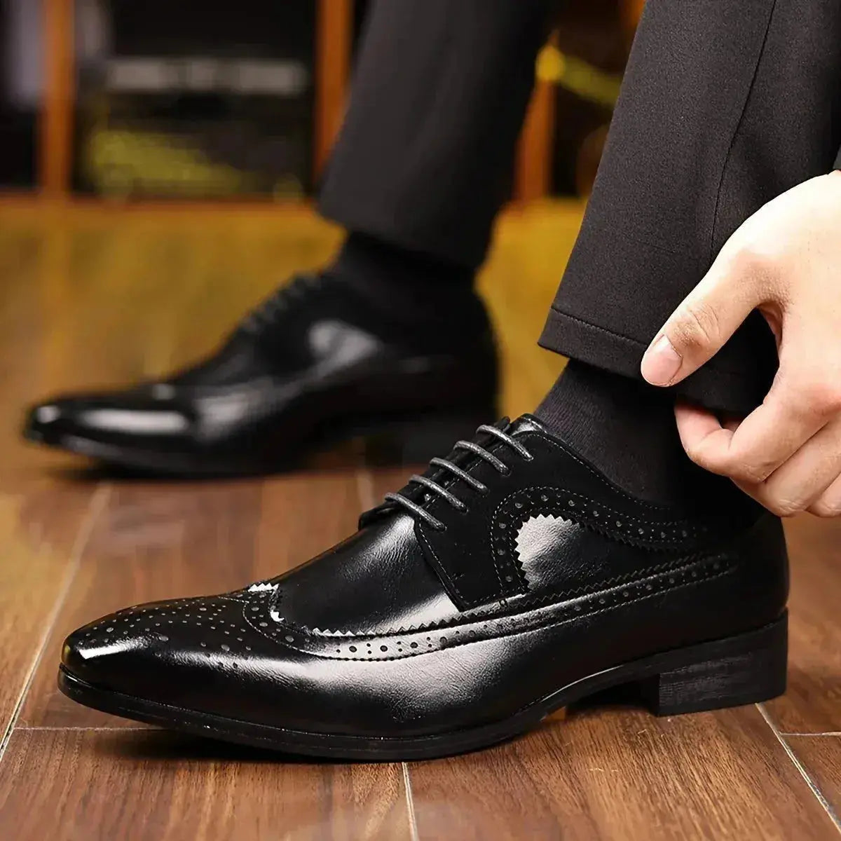 Oliver | Refined Brown Dress Shoes Brogue Oxford TARHUS Clothing & Accessories