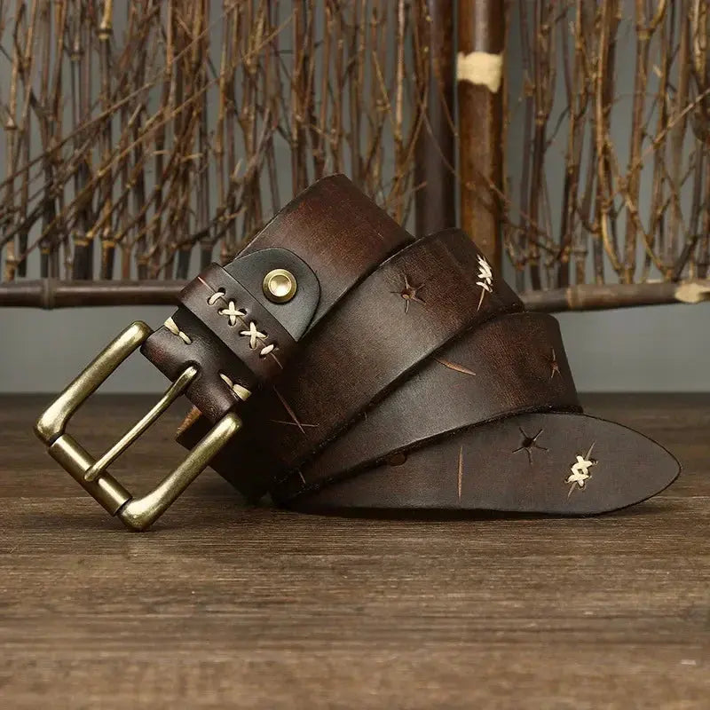 Atlas Buffalo Leather Belt - TARHUS