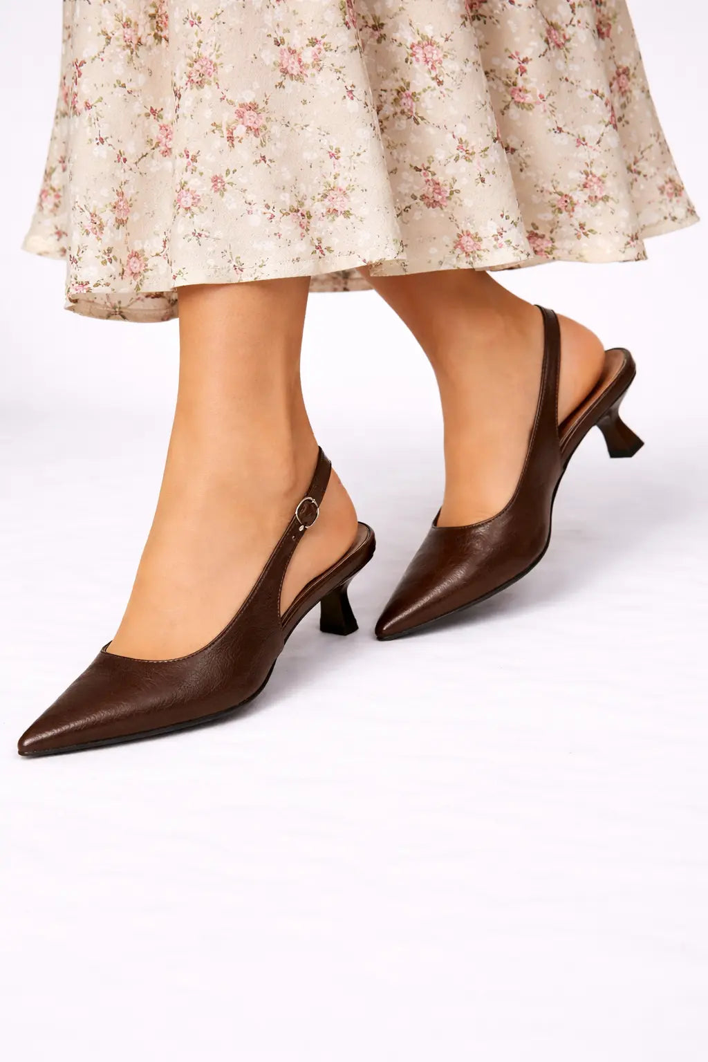 Lucinda | Women Pointed Toe Slingback Kitten Heels TARHUS women shoes