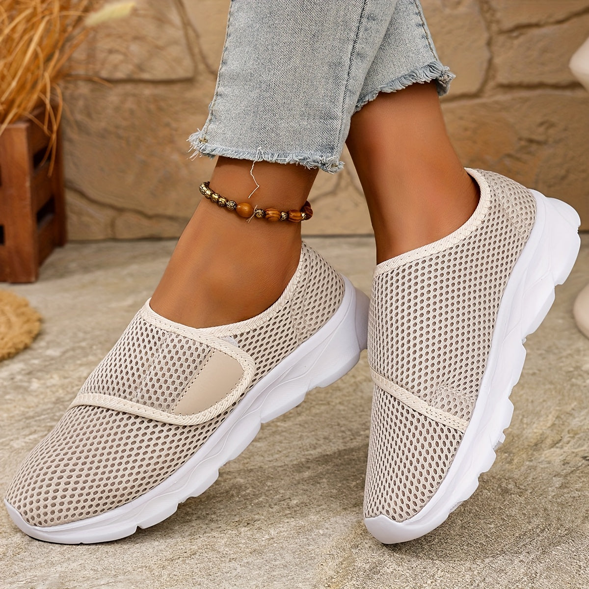 Orthopedic Walking Sneakers for Swollen & Wide Feet | Adjustable Soft Sole Shoes for Women - TARHUS