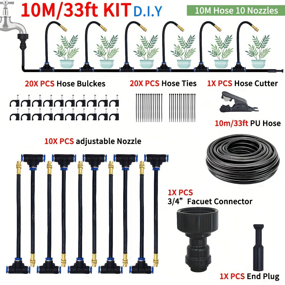 MistFlow | DIY Greenhouse Watering & Patio Misting System – No Electricity TARHUS