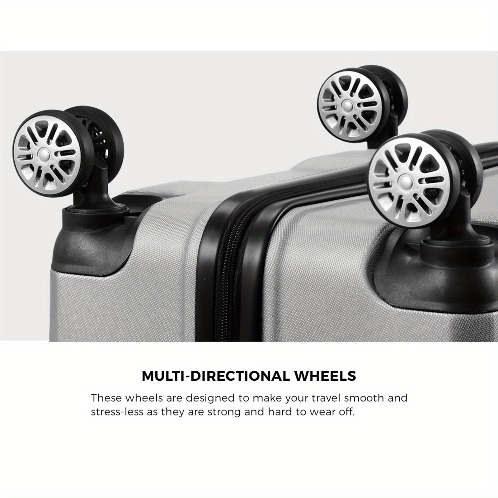 Mazam | 3-Piece Luggage Set – Hard Shell Spinner Suitcases with TSA Lock TARHUS