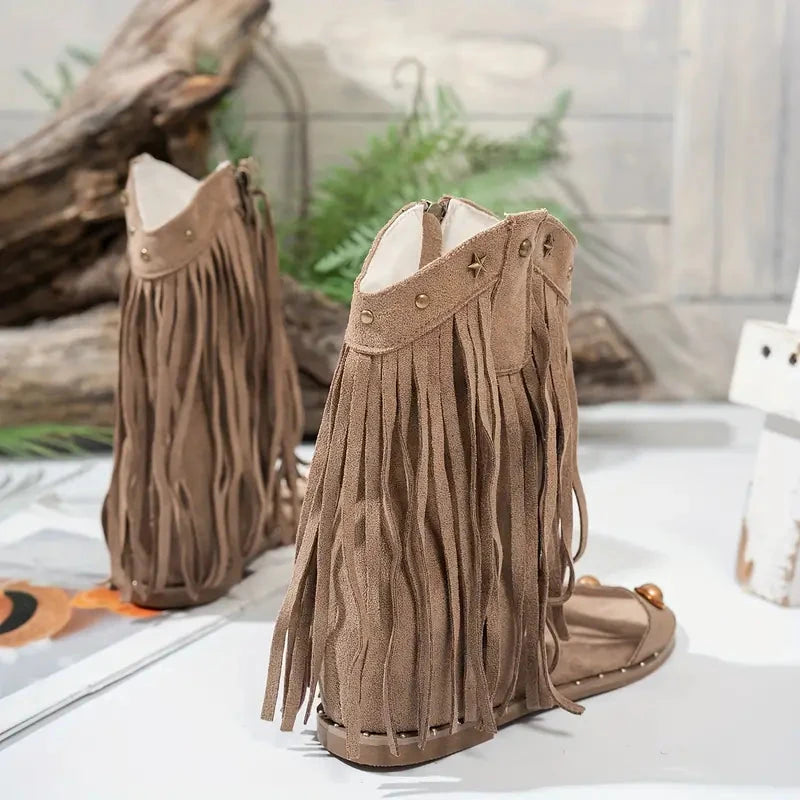 Sedona | Fringe Sandals – Boho Comfort Sandals with Arch Support TARHUS