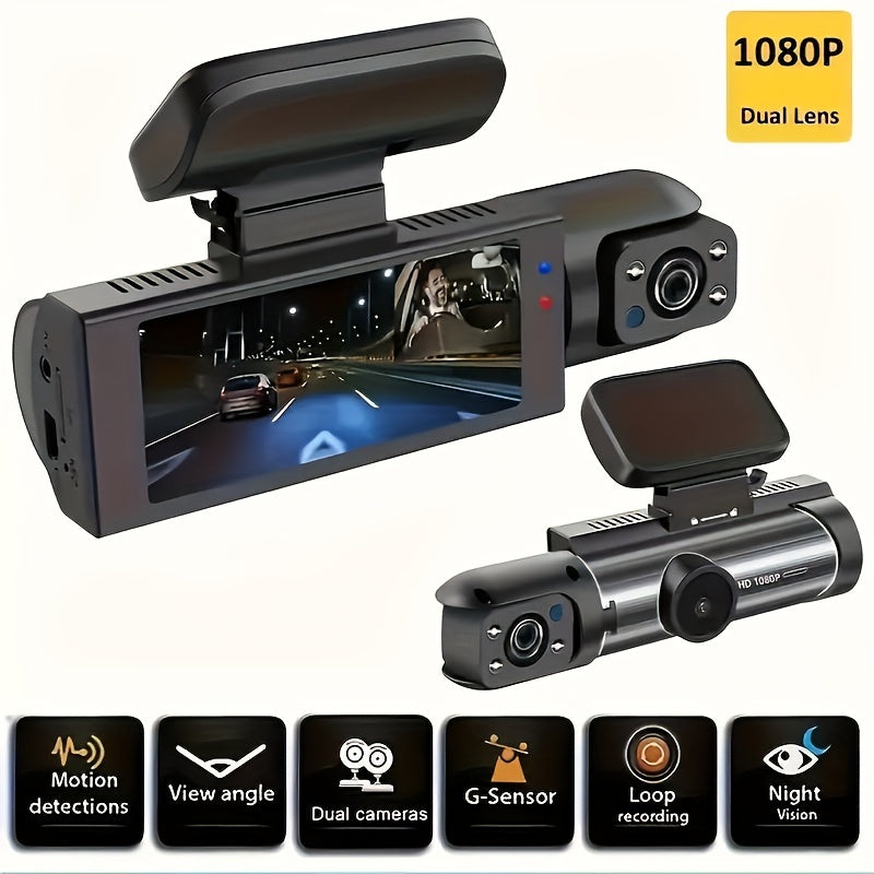 Dual Lens Dash Cam – 1080P Night Vision & Loop Recording TARHUS Electronics & Accessories