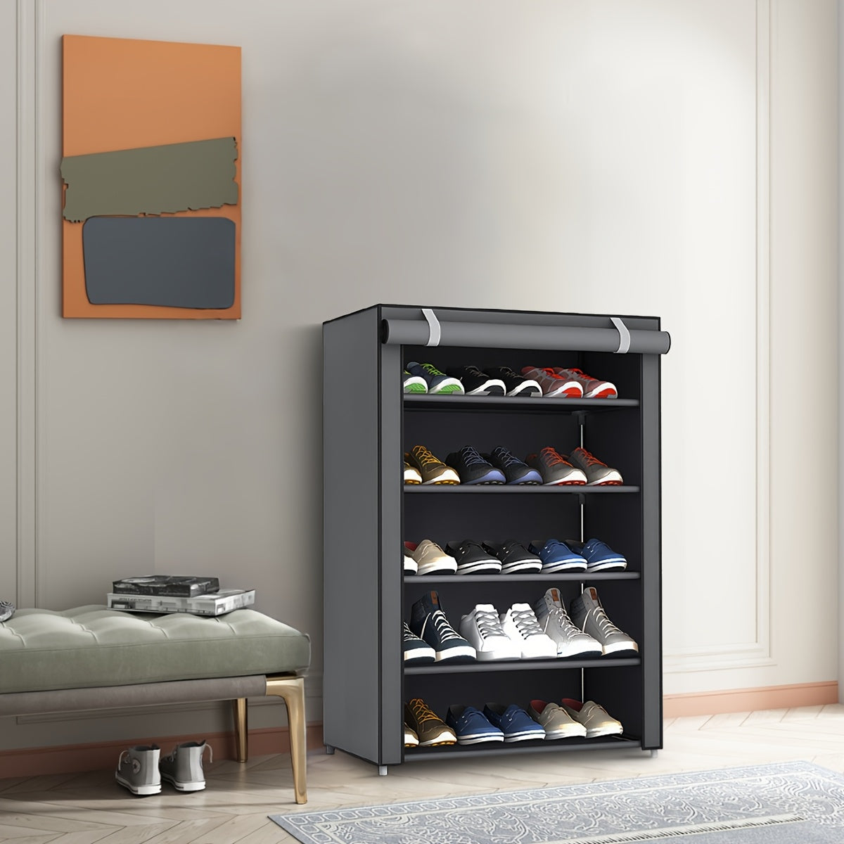 Portable Multi-Layer Shoe Organizer Rack – 6/8/10 Tier Storage - TARHUS