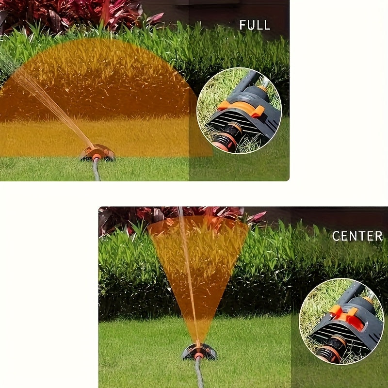 1pc 19-Hole Automatic Swing Sprinkler with Rotating Nozzle - Adjustable 8-10m Spray Diameter, Durable Plastic Lawn Irrigation System for Even Water Distribution, No Battery Needed, Garden Watering, Sleek Design, Robust Construction TARHUS