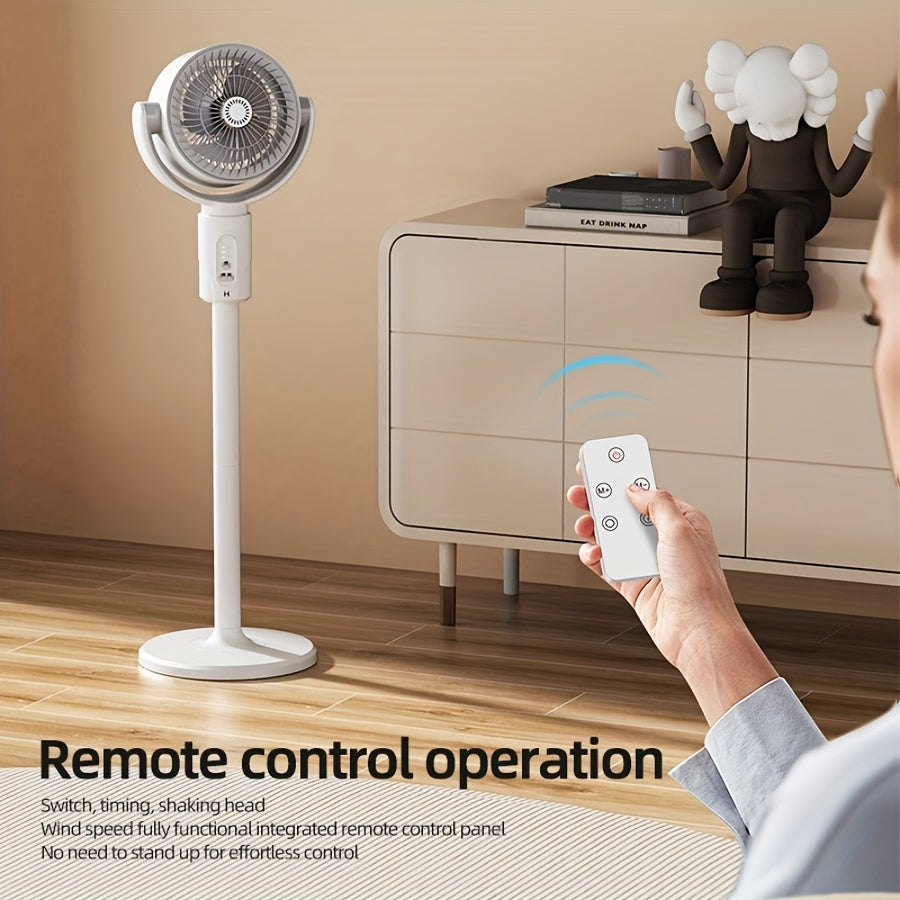 Adjustable high and low fans, equipped with built-in aromatherapy box, mosquito proof, 5-speed, Type-C charging port, lithium battery power supply, remote control, air circulation device, modern fan USB charging port TARHUS