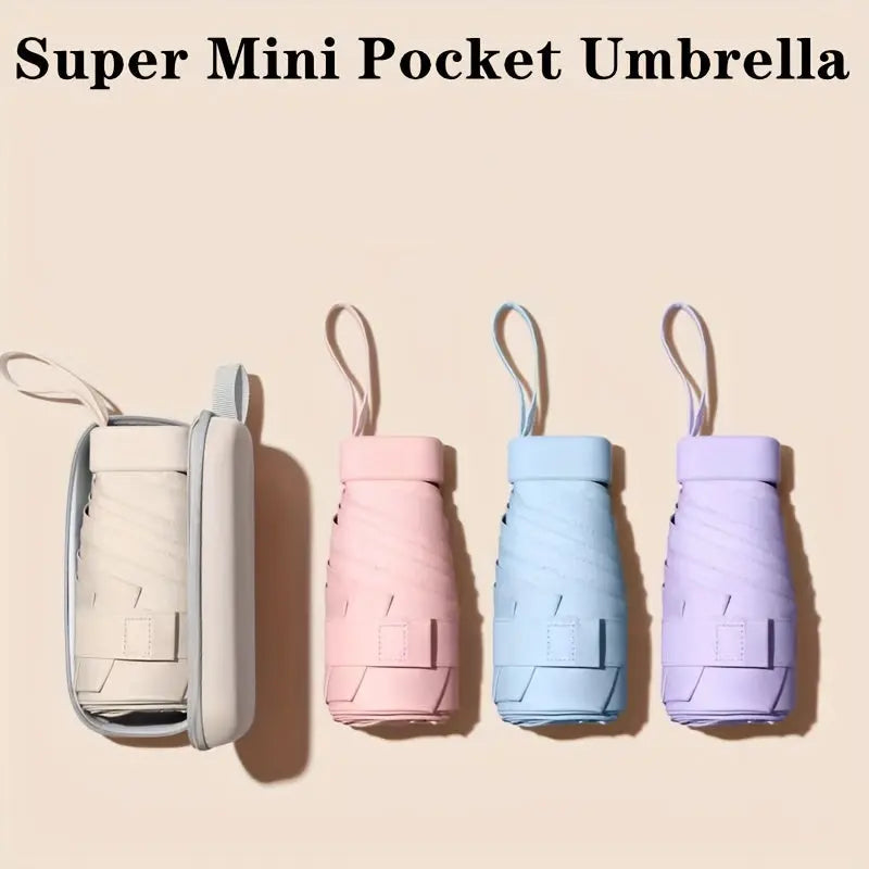 Mini Pocket Umbrella – Six-Fold, UV Protection | Lightweight & Portable - TARHUS