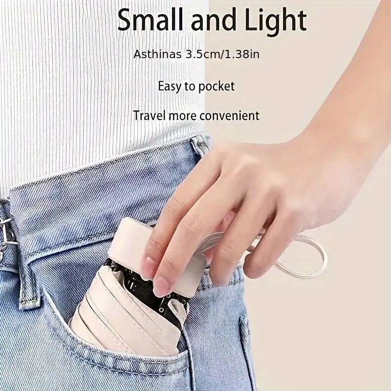 Mini Pocket Umbrella – Six-Fold, UV Protection | Lightweight & Portable - TARHUS