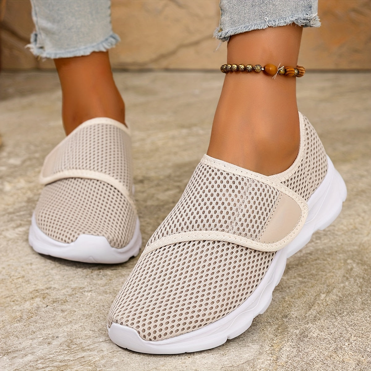 Orthopedic Walking Sneakers for Swollen & Wide Feet | Adjustable Soft Sole Shoes for Women - TARHUS