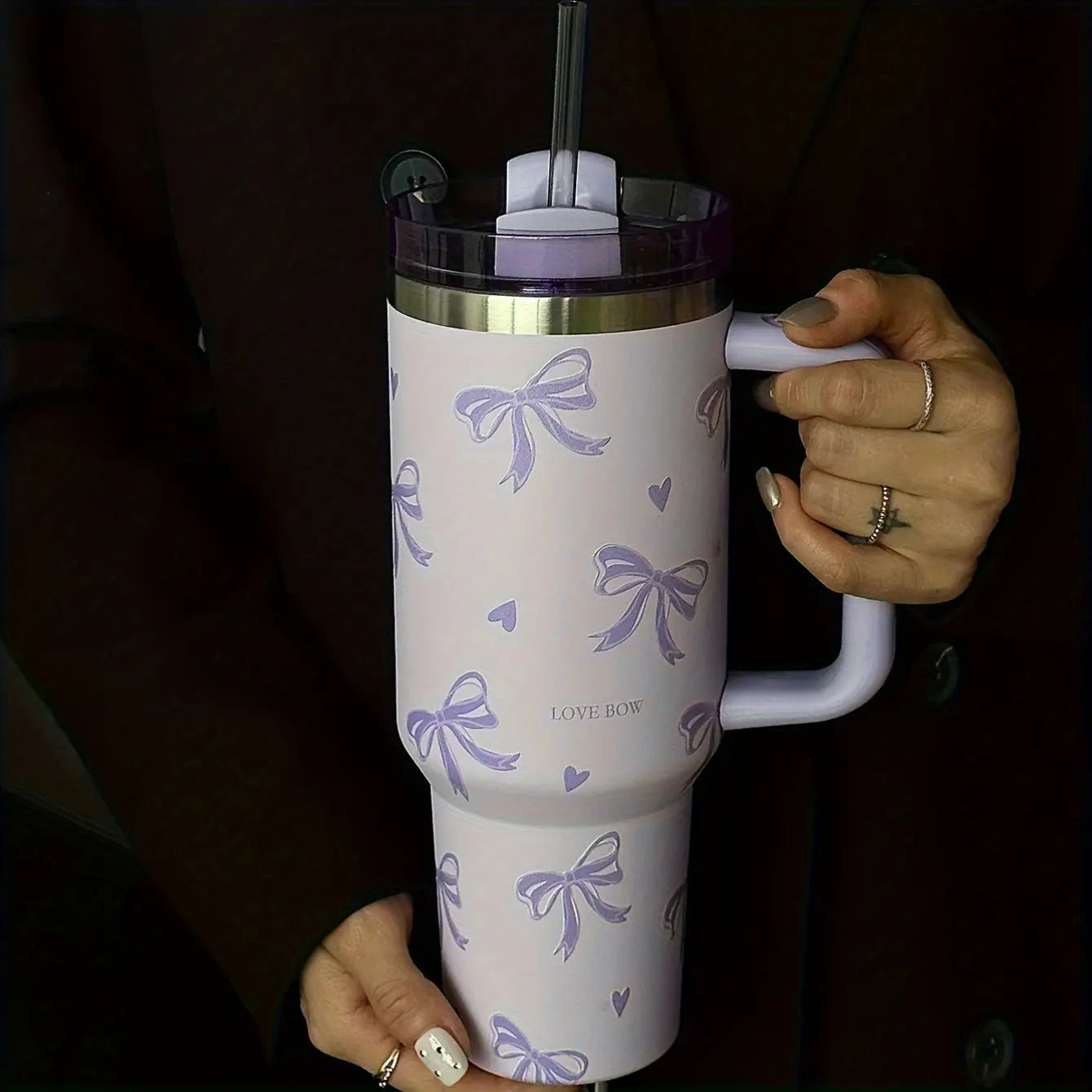 Stainless Steel Insulated Travel Mug with Handle (Stanley) - TARHUS