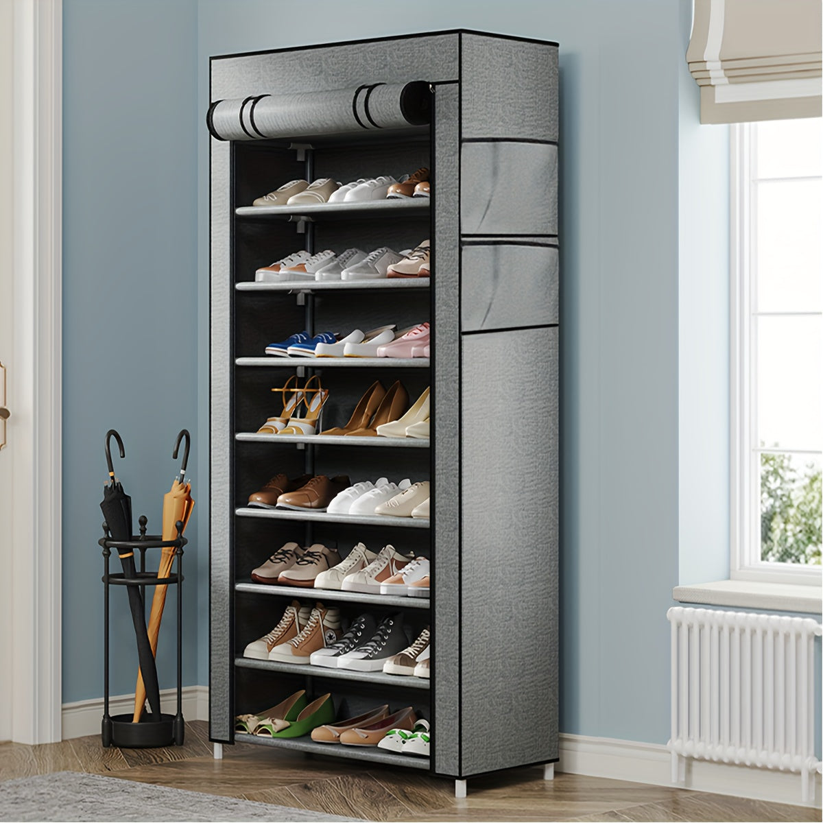 Portable Multi-Layer Shoe Organizer Rack – 6/8/10 Tier Storage - TARHUS
