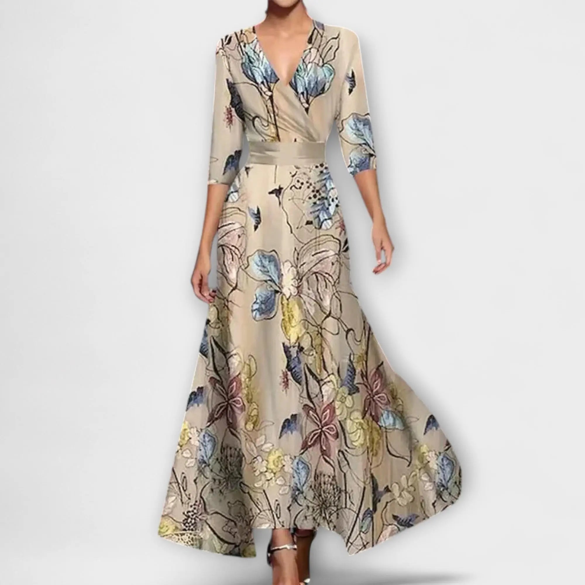 Alma - Elegant Sleeve Design Women's Dress - TARHUS