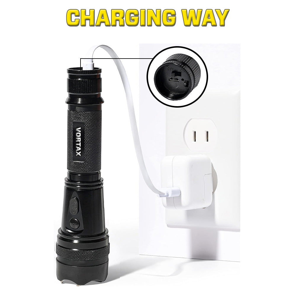 VORTAX X95 | Stun Flashlight – Compact Self-Defense & Tactical Light TARHUS