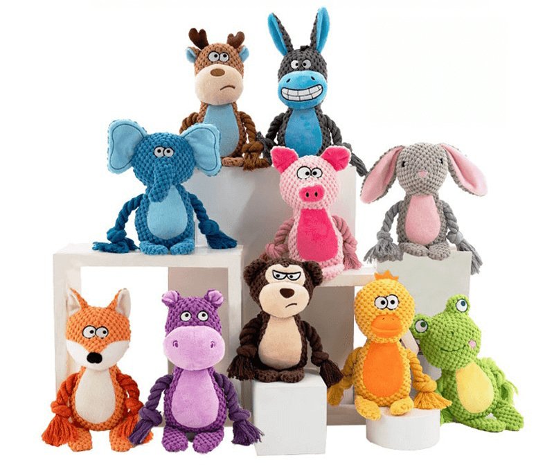 ChewAnimal | Durable Plush Dog Toy for Strong Chewers with Chew Guard & Squeaker TARHUS Babies & Children