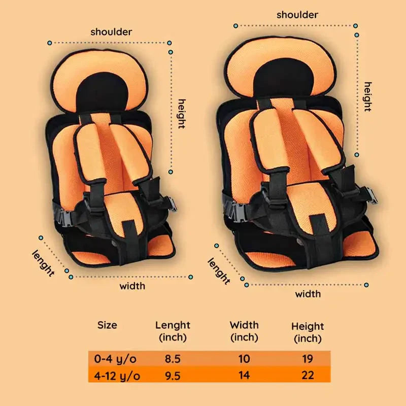 Ultra-Compact Travel Car Seat - Portable Toddler Booster with Enhanced Safety TARHUS Child Car Seat