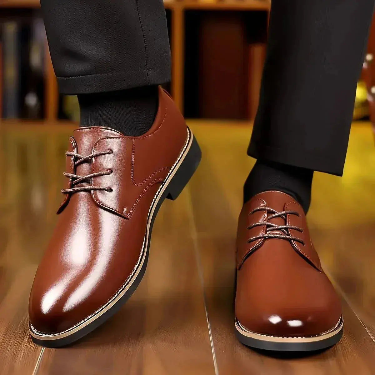 Chris | Classic Brown Dress Shoes Lace-Up Oxford TARHUS Clothing & Accessories