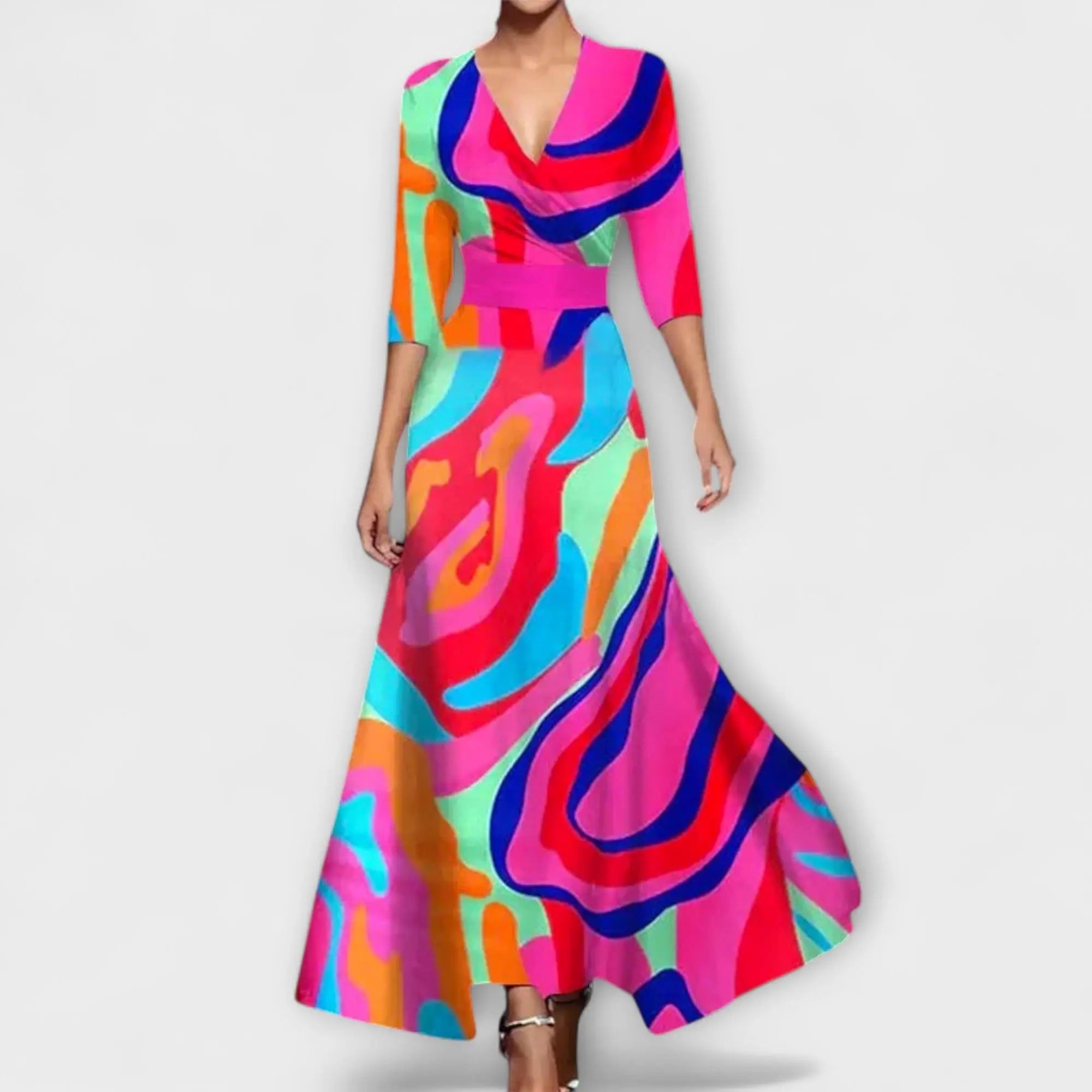 Alma - Elegant Sleeve Design Women's Dress - TARHUS