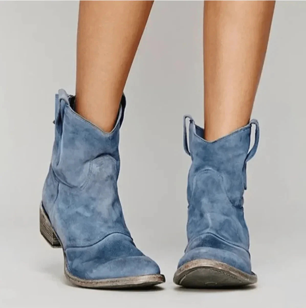 Savannah Suede Western Ankle Boots TARHUS