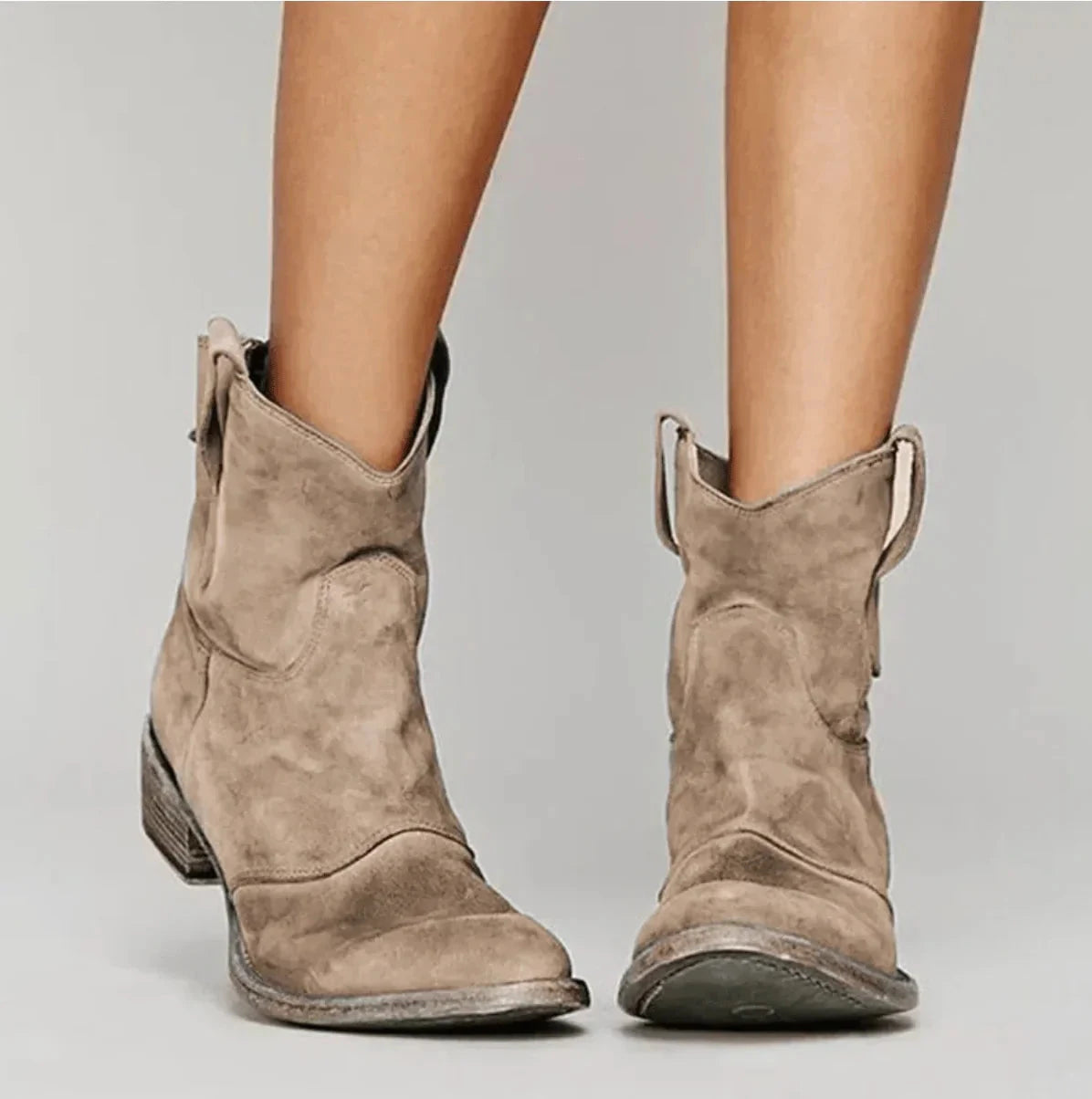 Savannah Suede Western Ankle Boots TARHUS