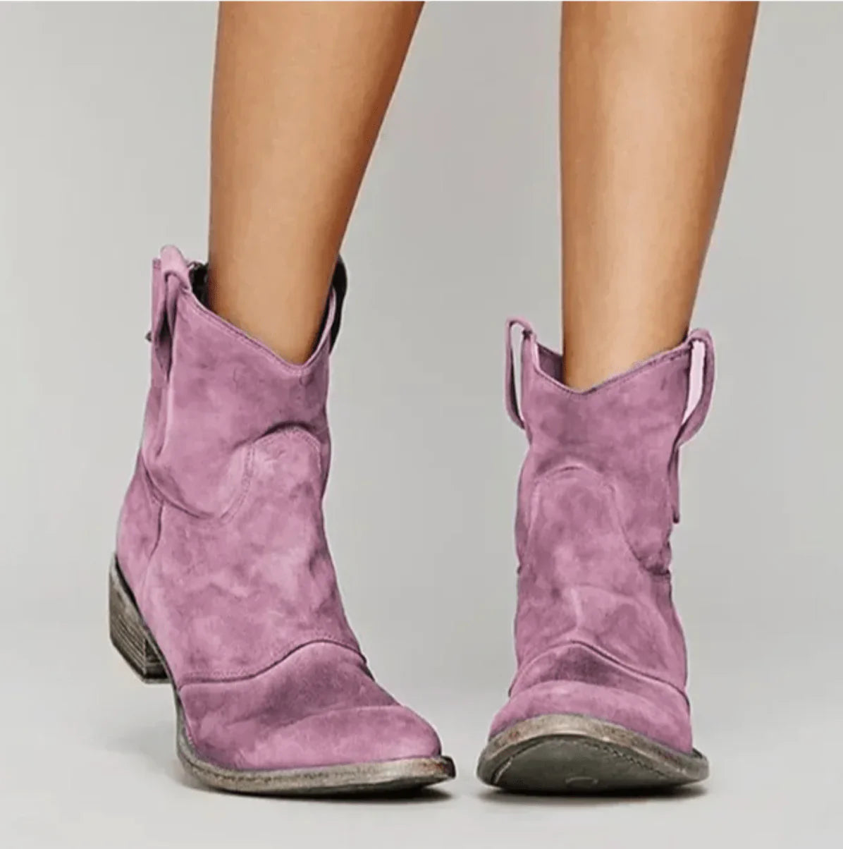 Savannah Suede Western Ankle Boots TARHUS